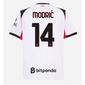 Pánské fotbalový oblečení AC Milan Luka Modric #14 Venkovní košile 2025-26 Krátkým Rukávem